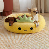 Maxbell Pet Bed Couch Cushion Nest Safa Kitten Self Warming Play Soft Small Dog Cats Yellow