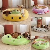 Maxbell Pet Bed Couch Cushion Nest Safa Kitten Self Warming Play Soft Small Dog Cats Green