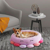Maxbell Pet Bed Couch Cushion Nest Safa Kitten Self Warming Play Soft Small Dog Cats Violet