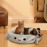 Maxbell Pet Bed Couch Cushion Nest Safa Kitten Self Warming Play Soft Small Dog Cats Gray