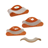 Maxbell Cat Scratcher Large Wide Pet Bed Grinding Claw Cat Scratch Bed Cat Furniture Dangling Ball