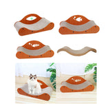 Maxbell Cat Scratcher Large Wide Pet Bed Grinding Claw Cat Scratch Bed Cat Furniture Dangling Ball