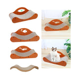 Maxbell Cat Scratcher Large Wide Pet Bed Grinding Claw Cat Scratch Bed Cat Furniture Dangling Ball