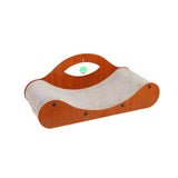Maxbell Cat Scratcher Large Wide Pet Bed Grinding Claw Cat Scratch Bed Cat Furniture Dangling Ball