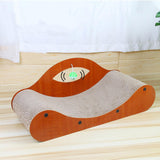 Maxbell Cat Scratcher Large Wide Pet Bed Grinding Claw Cat Scratch Bed Cat Furniture Dangling Ball