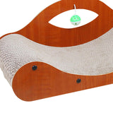 Maxbell Cat Scratcher Large Wide Pet Bed Grinding Claw Cat Scratch Bed Cat Furniture Dangling Ball