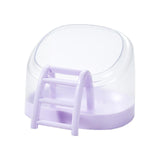 Maxbell Hamster Sand Bath Box Bathroom House Toilet Bathtub for Squirrels Mice Mouse Violet