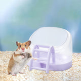 Maxbell Hamster Sand Bath Box Bathroom House Toilet Bathtub for Squirrels Mice Mouse Violet