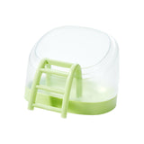 Maxbell Hamster Sand Bath Box Bathroom House Toilet Bathtub for Squirrels Mice Mouse Green