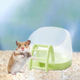 Maxbell Hamster Sand Bath Box Bathroom House Toilet Bathtub for Squirrels Mice Mouse Green