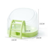 Maxbell Hamster Sand Bath Box Bathroom House Toilet Bathtub for Squirrels Mice Mouse Green