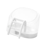 Maxbell Hamster Sand Bath Box Bathroom House Toilet Bathtub for Squirrels Mice Mouse White