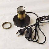 Maxbell Light Sockets Base with Cord and on Off Switch with EU Plug Metal Lamp Base