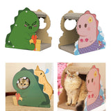 Maxbell Scratch Pad Nest Scratching Lounge Bed Lounger Couch Cat Scratcher Cardboard Small Dinosaur