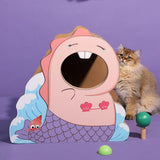 Maxbell Scratch Pad Nest Scratching Lounge Bed Lounger Couch Cat Scratcher Cardboard Mermaid