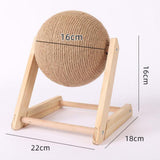 Maxbell Cat Scratcher Toy Exercise Rotatable Ball Rest Kitty Cat Scratching Ball Toy Ball 16cm 16x18x22cm