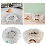Maxbell Cat Tunnels Bed Collapsible with Hanging Ball Ferrets Kitten Tunnel Tube Toy Light Green