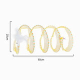 Maxbell Cat Tunnel Foldable Portable Cat Tunnel Tube for Small Animals Kitty Running