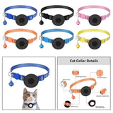 Maxbell Cat Collar with Waterproof Tracker Holder Reflective Breakaway Kitten Collar Blue