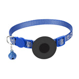 Maxbell Cat Collar with Waterproof Tracker Holder Reflective Breakaway Kitten Collar Blue