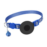 Maxbell Cat Collar with Waterproof Tracker Holder Reflective Breakaway Kitten Collar Blue