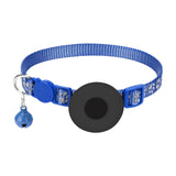 Maxbell Cat Collar with Waterproof Tracker Holder Reflective Breakaway Kitten Collar Blue