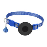 Maxbell Cat Collar with Waterproof Tracker Holder Reflective Breakaway Kitten Collar Blue