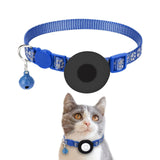 Maxbell Cat Collar with Waterproof Tracker Holder Reflective Breakaway Kitten Collar Blue