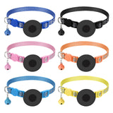 Maxbell Cat Collar with Waterproof Tracker Holder Reflective Breakaway Kitten Collar Blue