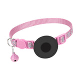 Maxbell Cat Collar with Waterproof Tracker Holder Reflective Breakaway Kitten Collar Pink