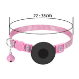 Maxbell Cat Collar with Waterproof Tracker Holder Reflective Breakaway Kitten Collar Pink