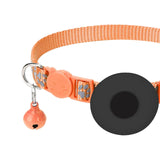 Maxbell Cat Collar with Waterproof Tracker Holder Reflective Breakaway Kitten Collar Orange