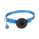 Maxbell Cat Collar with Waterproof Tracker Holder Reflective Breakaway Kitten Collar Sky Blue