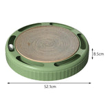 Maxbell Cat Scratchers Cardboard Scratching Lounge Bed Ball Track Toy Scratching Pad Green