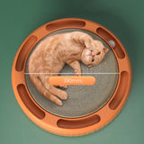 Maxbell Cat Scratchers Cardboard Scratching Lounge Bed Ball Track Toy Scratching Pad Orange