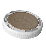 Maxbell Cat Scratchers Cardboard Scratching Lounge Bed Ball Track Toy Scratching Pad White