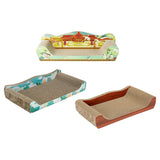 Maxbell Cat Scratcher Cardboard Pet Bed Cat Scratch Bed for Indoor Cats Kittens Rest 51cmx27cmx15cm