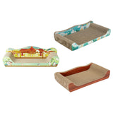 Maxbell Cat Scratcher Cardboard Pet Bed Cat Scratch Bed for Indoor Cats Kittens Rest 51cmx27cmx15cm
