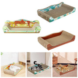 Maxbell Cat Scratcher Cardboard Pet Bed Cat Scratch Bed for Indoor Cats Kittens Rest 51cmx27cmx15cm