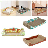 Maxbell Cat Scratcher Cardboard Pet Bed Cat Scratch Bed for Indoor Cats Kittens Rest 51cmx27cmx15cm