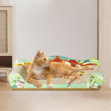 Maxbell Cat Scratcher Cardboard Pet Bed Cat Scratch Bed for Indoor Cats Kittens Rest 51cmx27cmx15cm