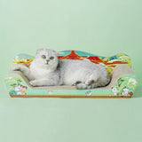 Maxbell Cat Scratcher Cardboard Pet Bed Cat Scratch Bed for Indoor Cats Kittens Rest 51cmx27cmx15cm