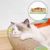 Maxbell Cat Scratcher Cardboard Pet Bed Cat Scratch Bed for Indoor Cats Kittens Rest 51cmx27cmx15cm