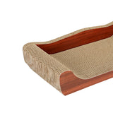 Maxbell Cat Scratcher Cardboard Pet Bed Cat Scratch Bed for Indoor Cats Kittens Rest Brown 50cmx27cmx9cm