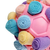 Maxbell Dog Sniff Ball Increase IQ Portable Puppy Playing Soft Dog Slow Feed Ball Style A
