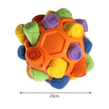 Maxbell Dog Sniff Ball Increase IQ Portable Puppy Playing Soft Dog Slow Feed Ball Style C