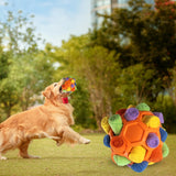 Maxbell Dog Sniff Ball Increase IQ Portable Puppy Playing Soft Dog Slow Feed Ball Style C
