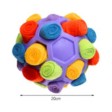 Maxbell Dog Sniff Ball Increase IQ Portable Puppy Playing Soft Dog Slow Feed Ball Style D
