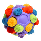 Maxbell Dog Sniff Ball Increase IQ Portable Puppy Playing Soft Dog Slow Feed Ball Style D