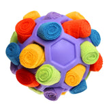 Maxbell Dog Sniff Ball Increase IQ Portable Puppy Playing Soft Dog Slow Feed Ball Style D